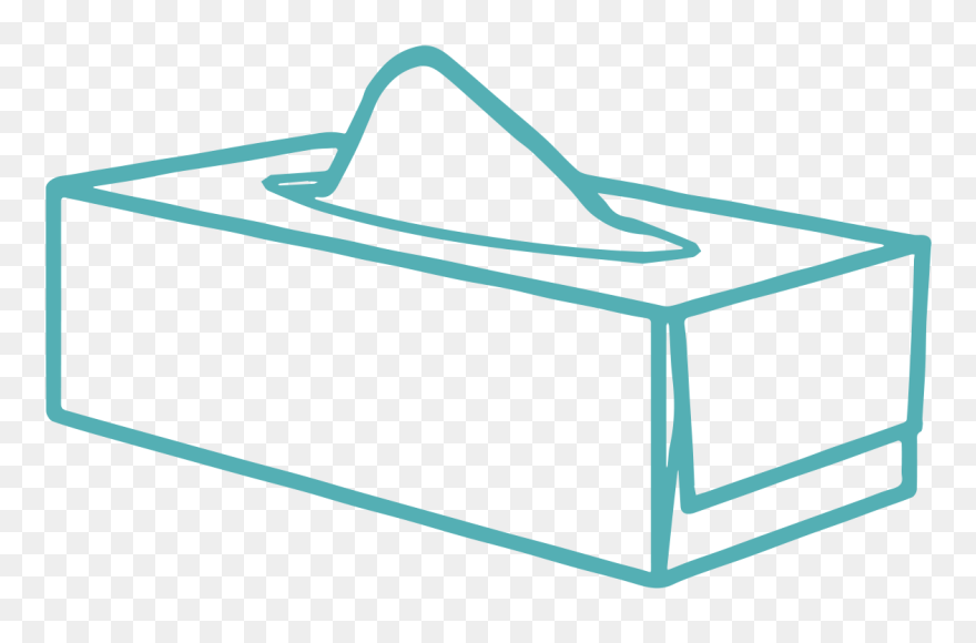 Tissue Box Clipart Black And White - Png Download