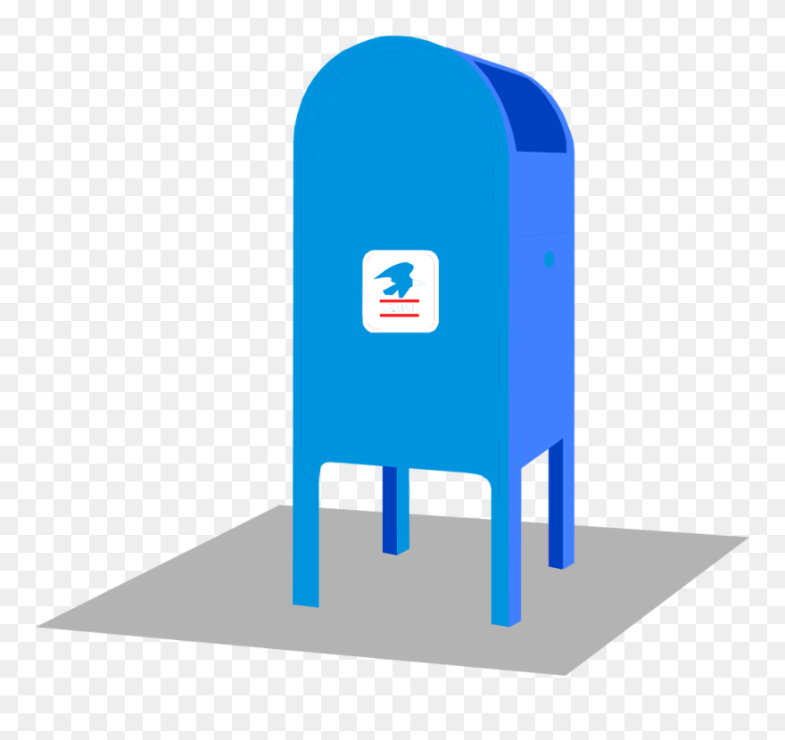 Mail Letter Box United States Postal Service Clip Art - Post Office Clip Art - Png Download