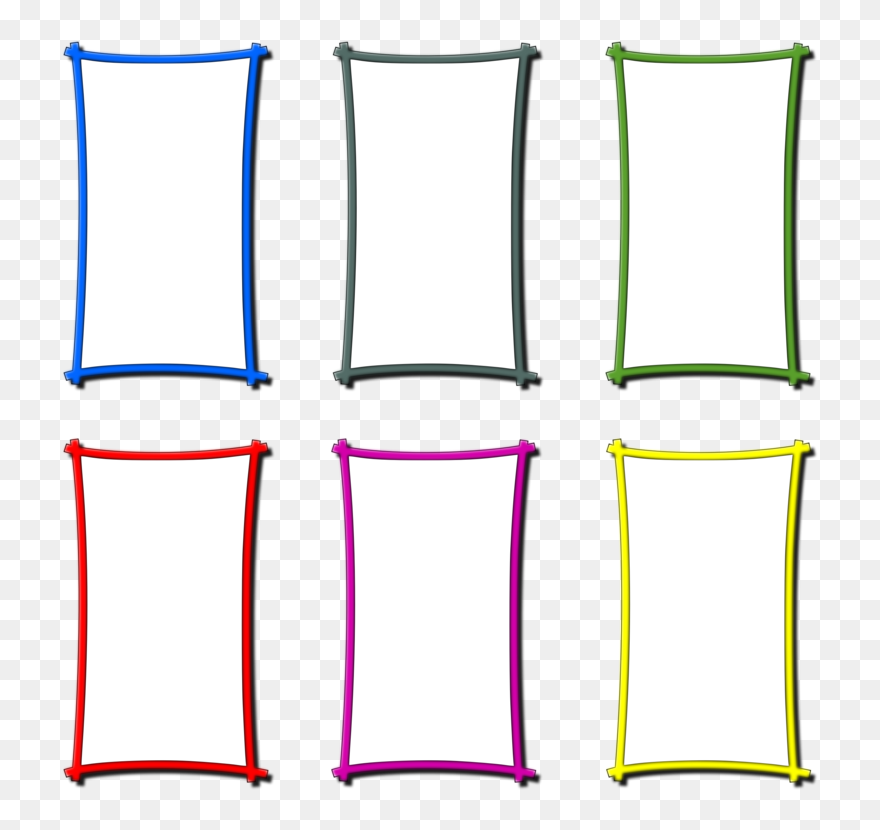 Colored Photo Frames Png Clipart