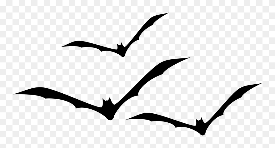 Collection Of Free Bats Drawing Flying Fox Download - Bats Silhouette Png Clipart