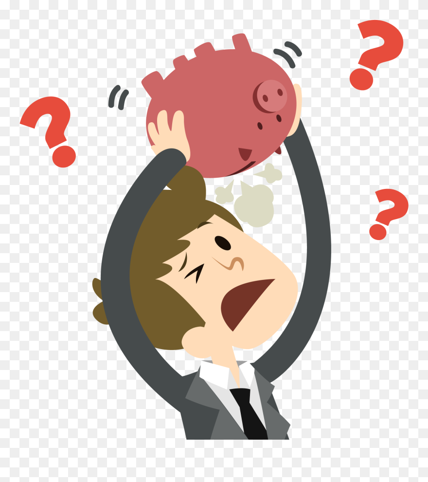 Geld-sorgen - No Money Cartoon Transparent Clipart