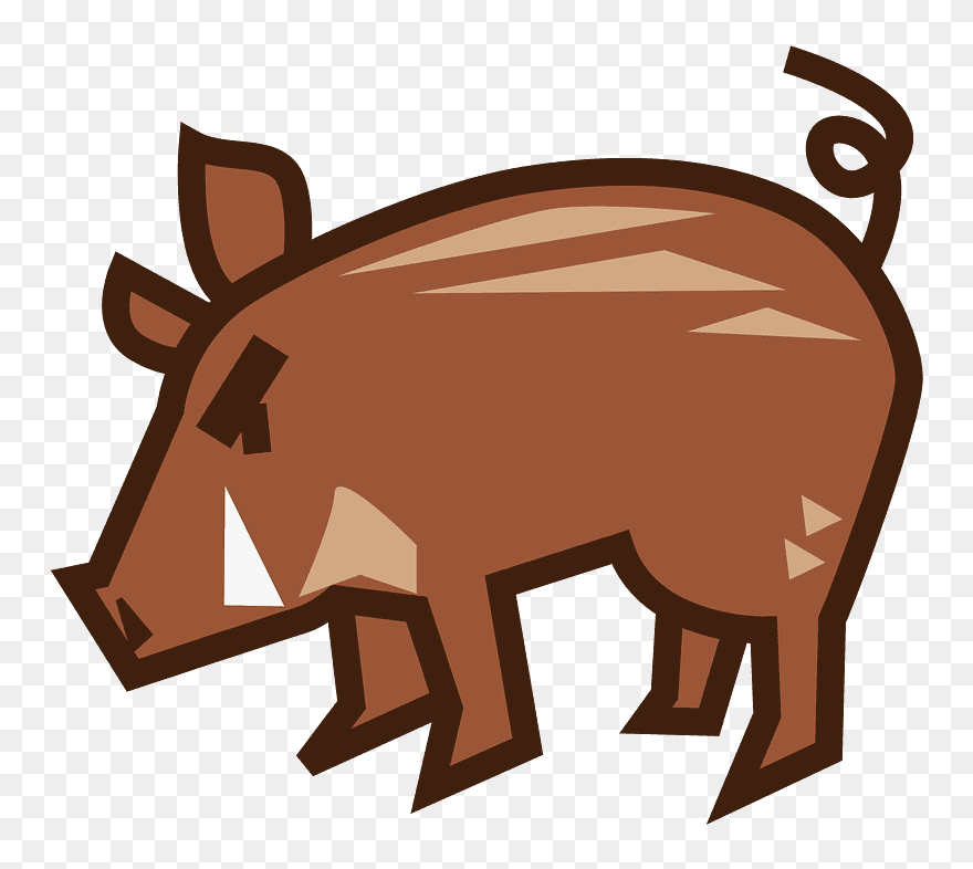 Wildschwein Clipart - Boar Emoji - Png Download