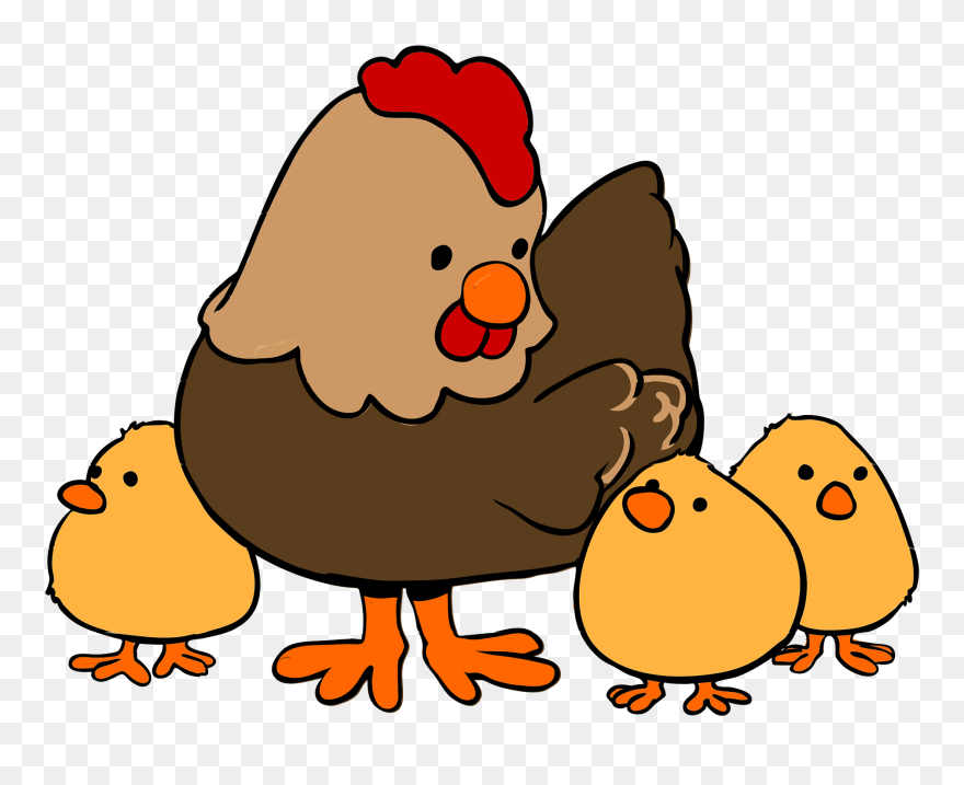 Cute Chicken Clip Art - Png Download