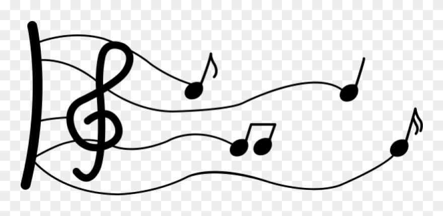 Musiknoten - Line Art Clipart