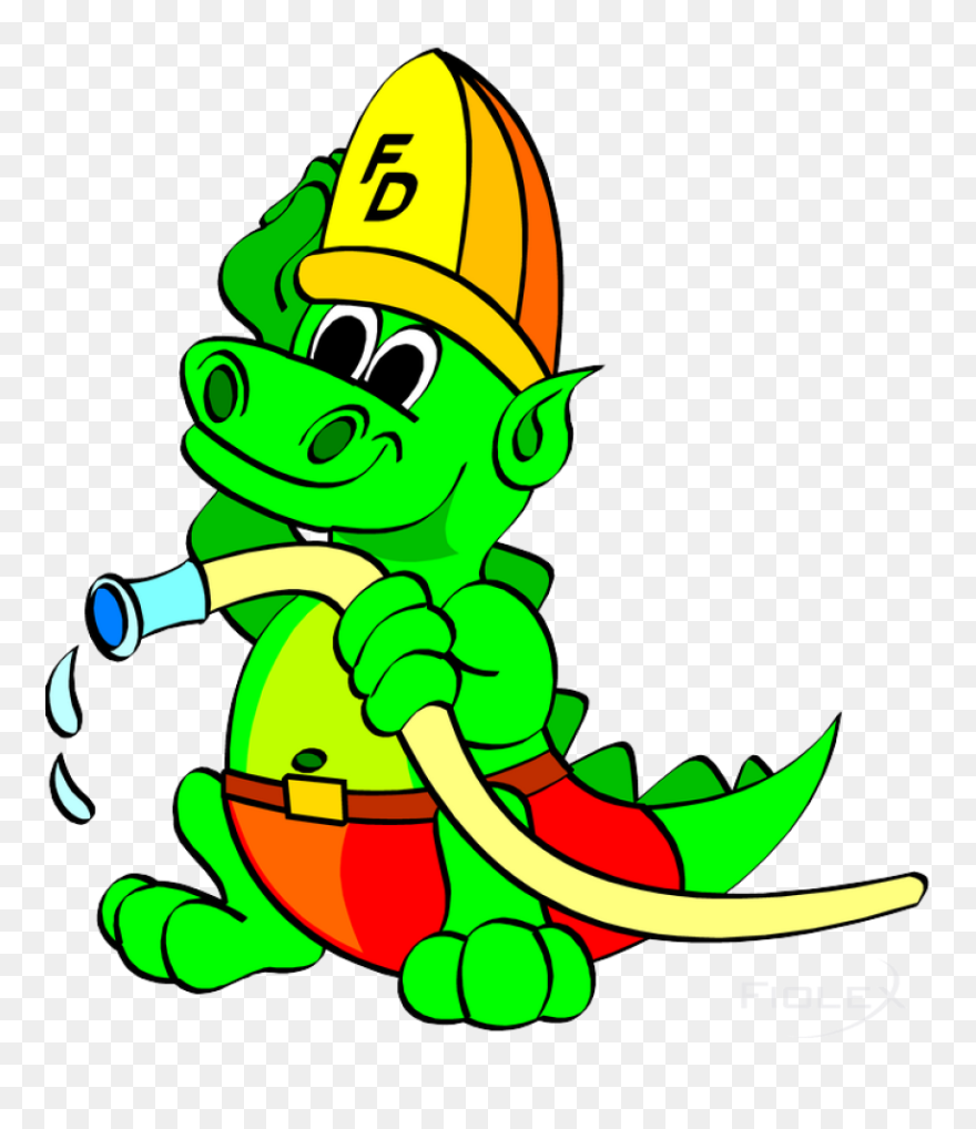 Transparent Drache Clipart - Lustig Feuerwehr Bilder Comic - Png Download