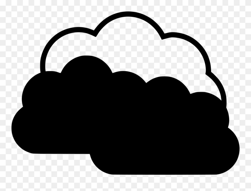 Mendung Clipart Black And White - Png Download