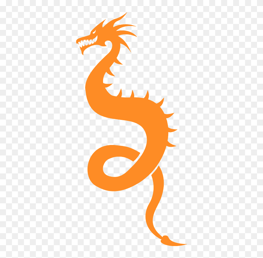 Chinese Outline Dragon Drawing Clipart