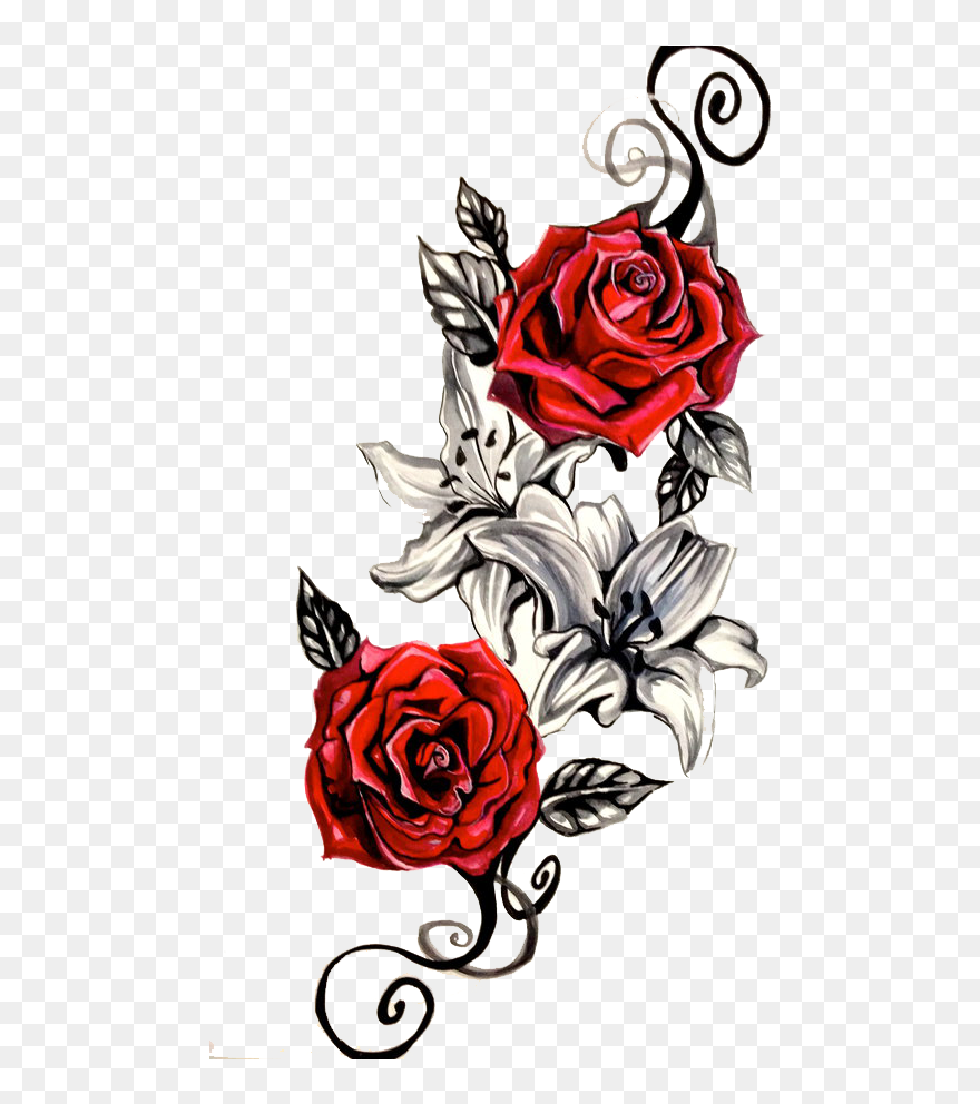 91 Free Download Tattoo Png Cb Hd Tattoo Images - Flower Tattoo Png Clipart