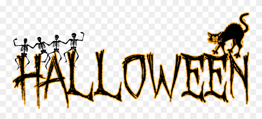 Halloween Text Transparent Clipart