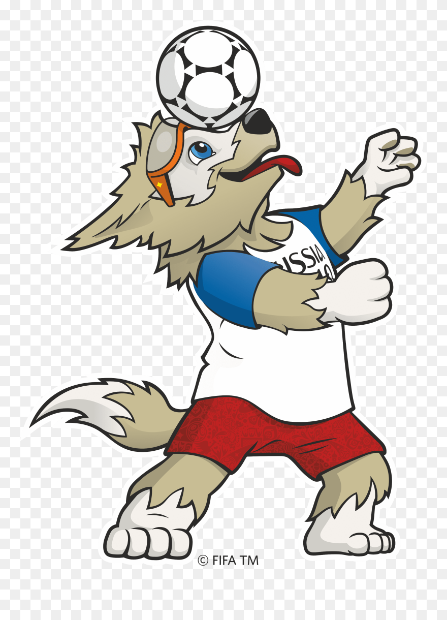 Transparent Clipart Wc - Fifa World Cup 2018 Mascot Png