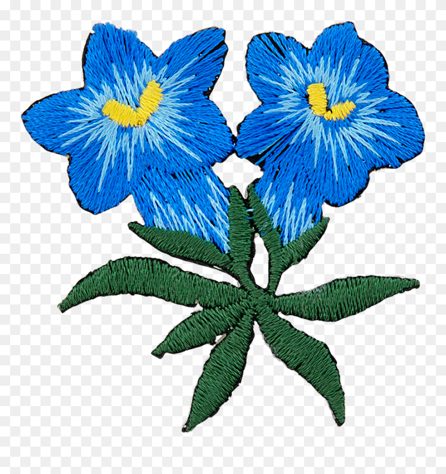 Applikation Enzian - Gentiana Clipart
