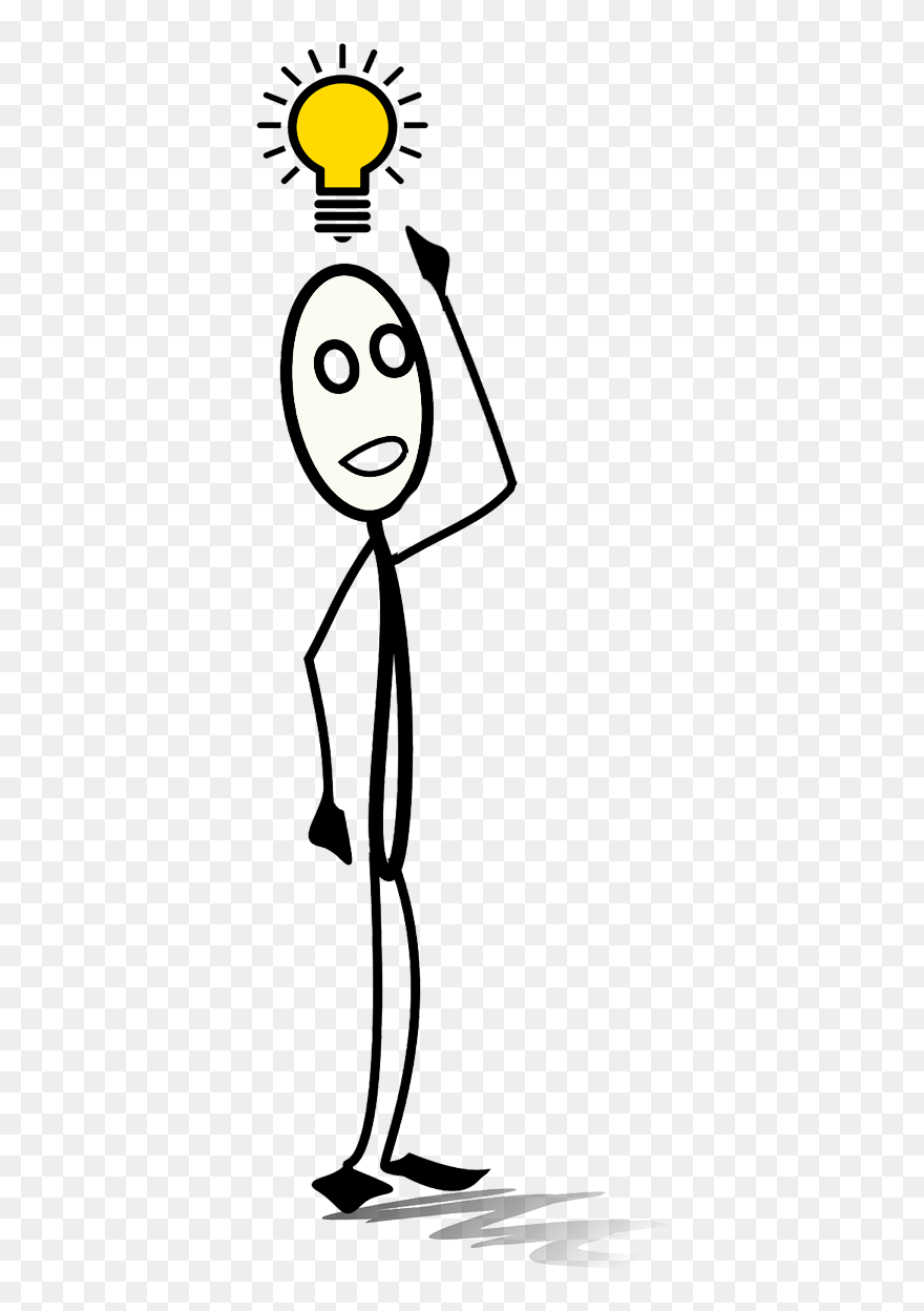 Stick Man Holding Up His Hands Clipart