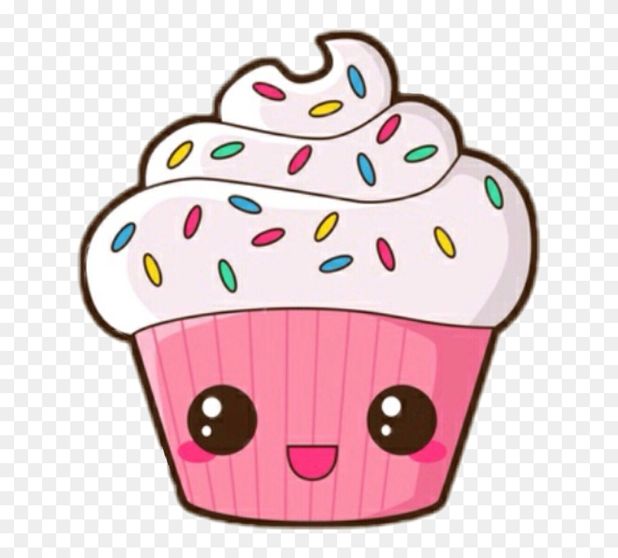 Kawaii Clipart Party - Cupcake Kawaii - Png Download