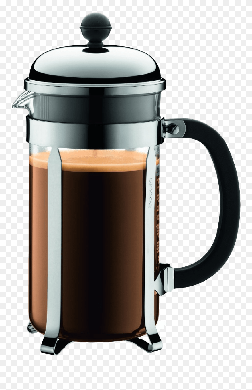 French Cafe Png - Plunger Coffee Clipart