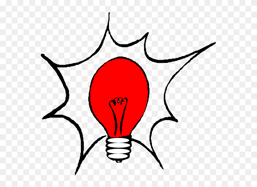 Red Light Cliparts - Red Light Bulb Clipart - Png Download
