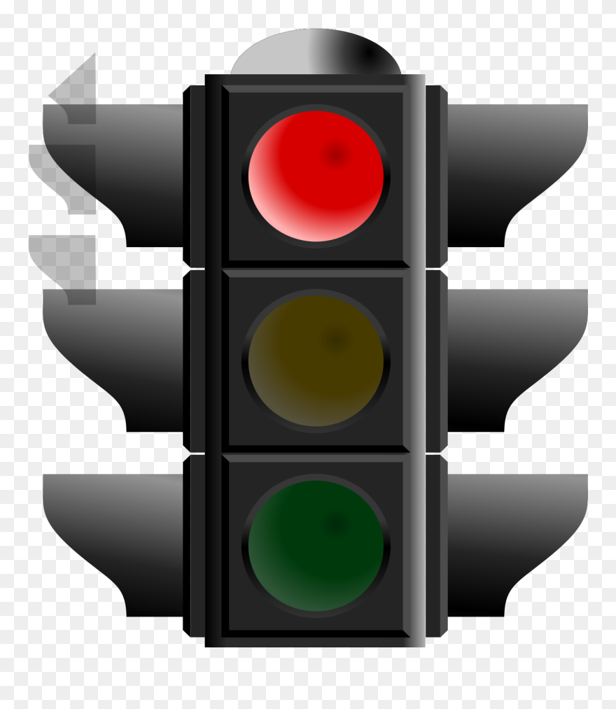 Red Traffic Light Png Clipart
