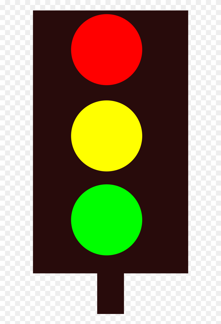 Transparent Stop Clip Art - Clip Art Traffic Light Cartoon - Png Download