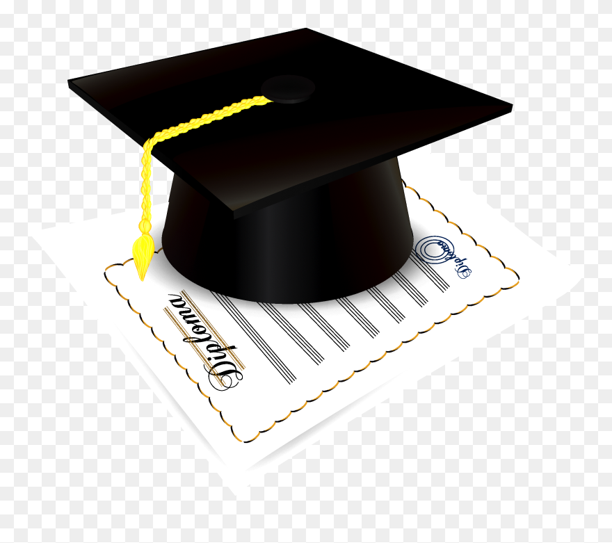 Cap And Diploma Clip Art - Diploma - Png Download