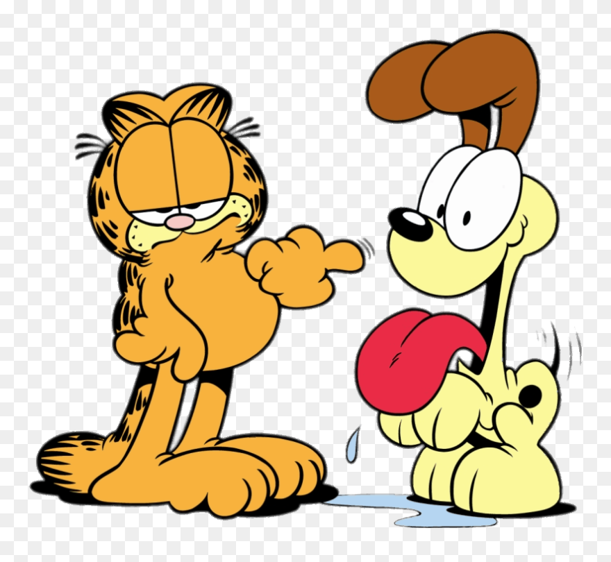 Garfield And Odie - Garfield And Odie Png Clipart