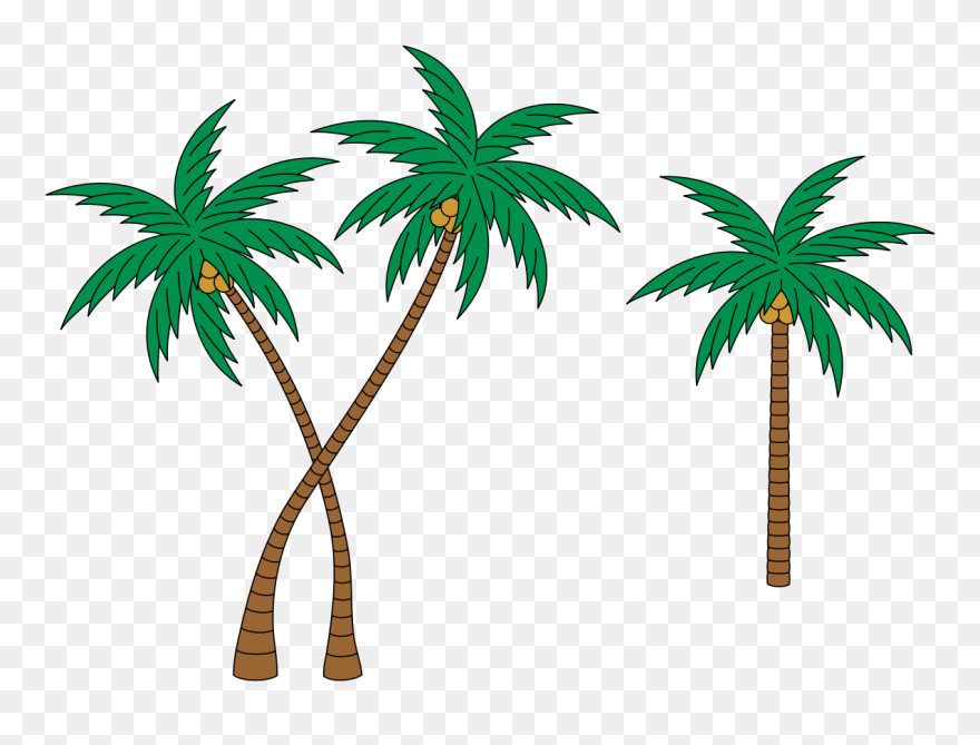 Palm Tree Coat Of Arms Logo Clipart