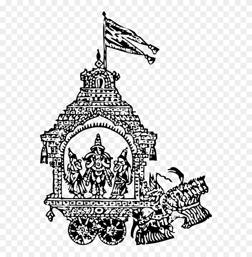 God S Little Mircle Png Clip Art - Outline Images Of Chariot Transparent Png
