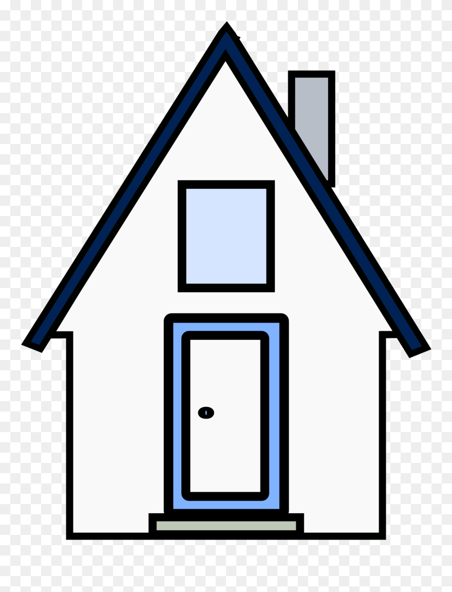 Clipart Of White House Clip Art Black And White Library - Gambar Rumah Kartun Hitam Putih - Png Download
