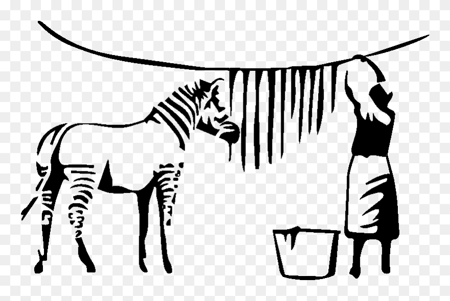 Banksy Zebra Stripes Clipart
