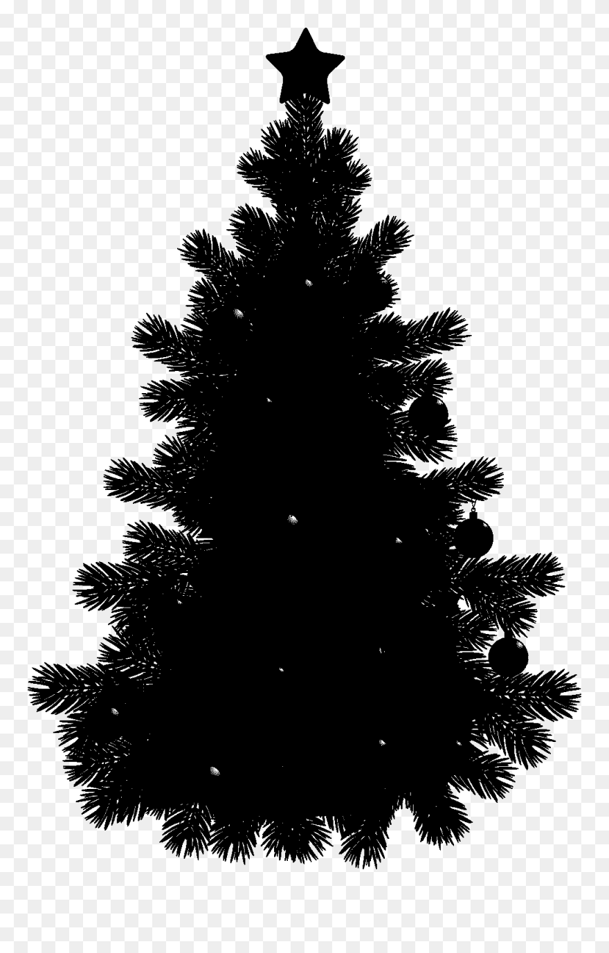 Clip Art Black Pine Tree Openclipart Black Pine Tree - Love Merry Christmas Wishes - Png Download