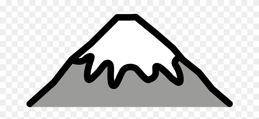 Mount Fuji Emoji Clipart - Png Download