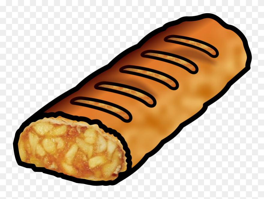 Picture - Clipart Of Apple Strudel Black And White - Png Download