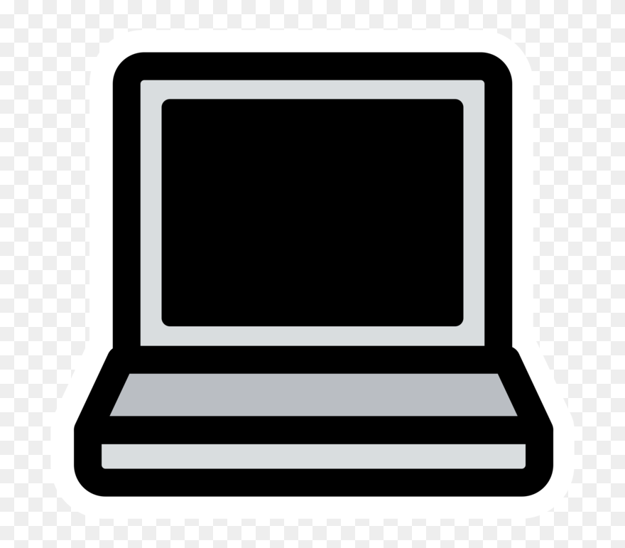 Multimedia,line,computer Icon - Laptop Icon Png Clipart