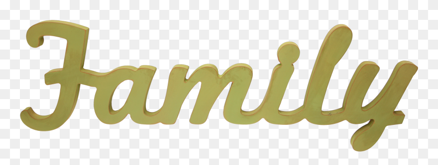 Words Transparent Family - Calligraphy Clipart