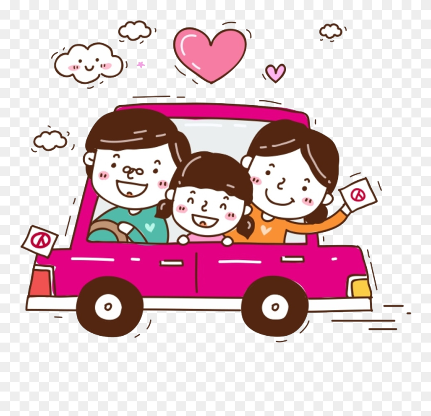 Cartoon Fundal Clip Art - Family Car Png Cartoon Transparent Png