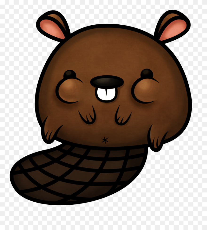 Cute Beaver Drawing Easy Clipart