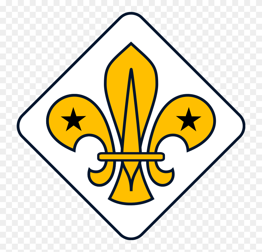 Wikiproject Scouting Fleur De Lis Diamond - Outline Fleur De Lis Scout Clipart