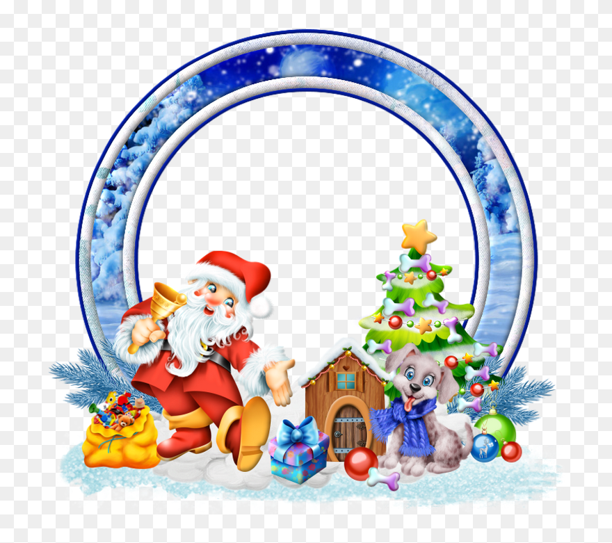 Tubes Cadres,png Noel - Cartoon Clipart