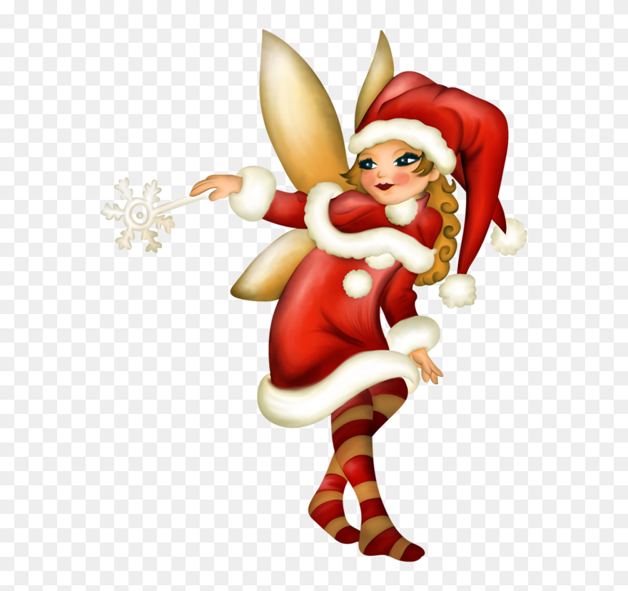 Image Associée - Christmas Fairy Clipart Png Transparent
