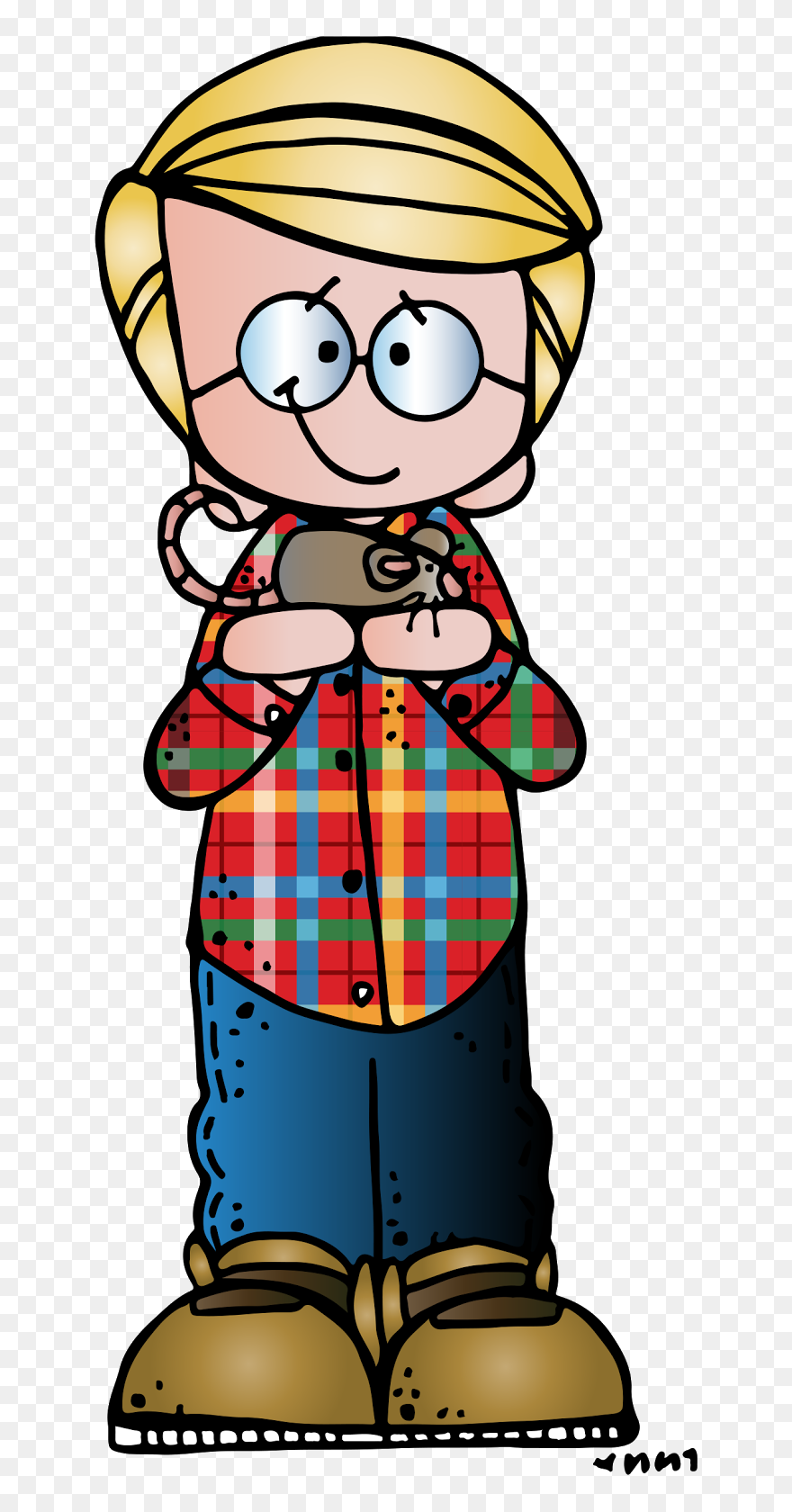 Melonheadz Boy With Glasses Clipart - Png Download