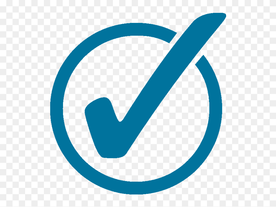 Circle-checkmark - White Check Mark Png Clipart