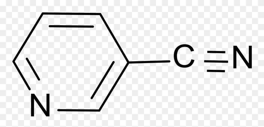 3 Cyanpyridin Wikipedia - Line Art Clipart
