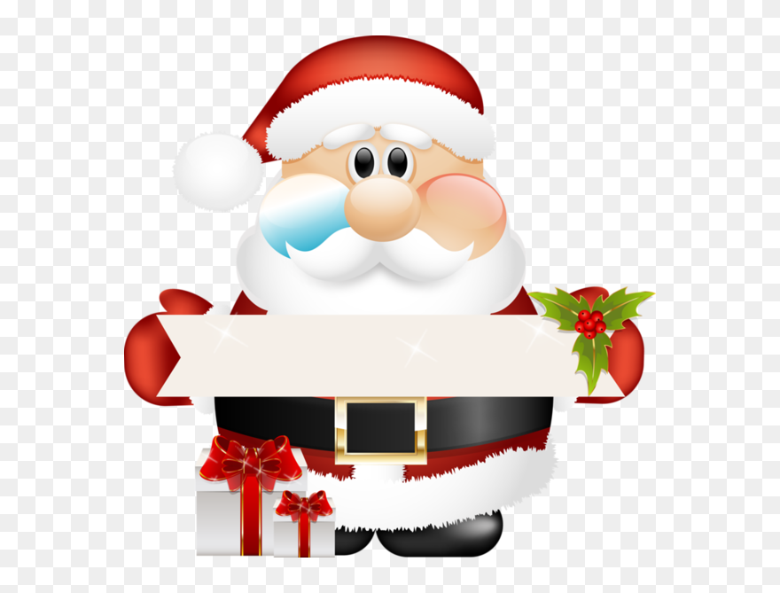 Transparent Background Santa Christmas Clip Art - Png Download