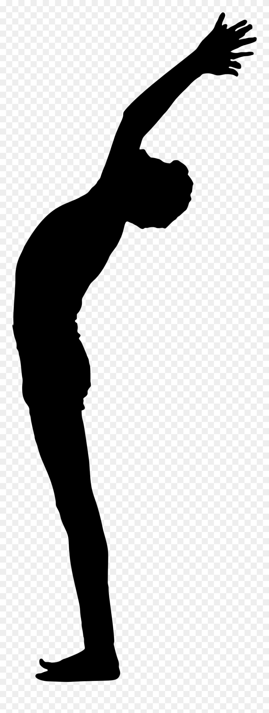 Pose Silhouette Big Image Png Male Yoga Silhouette - Yoga Pose Silhouette Png Clipart