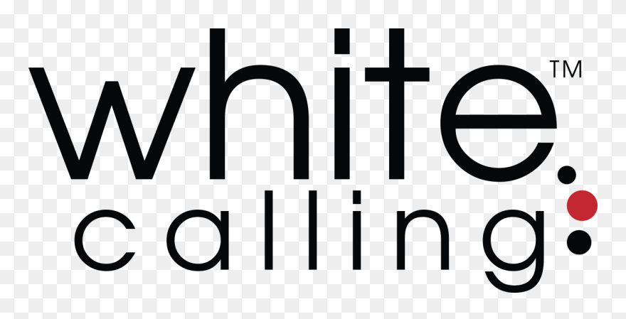 White Calling Logo Clipart