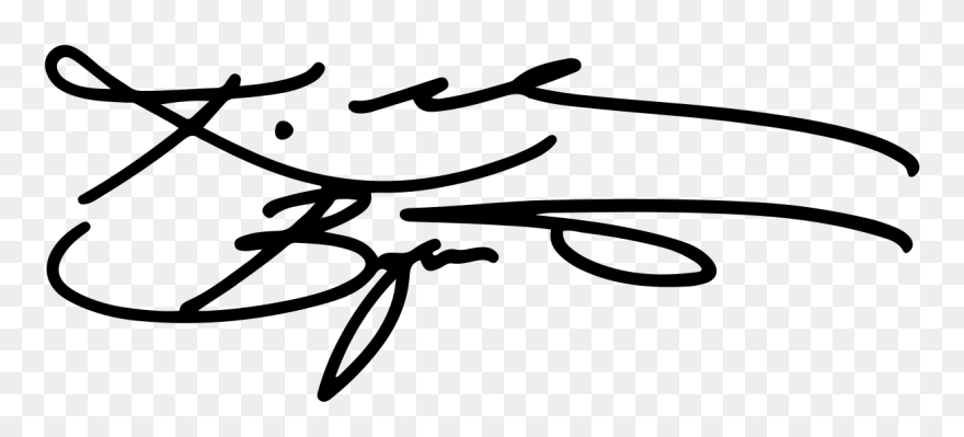 Kobe Bryant"s Signature - Kobe Bryant Signature Clipart