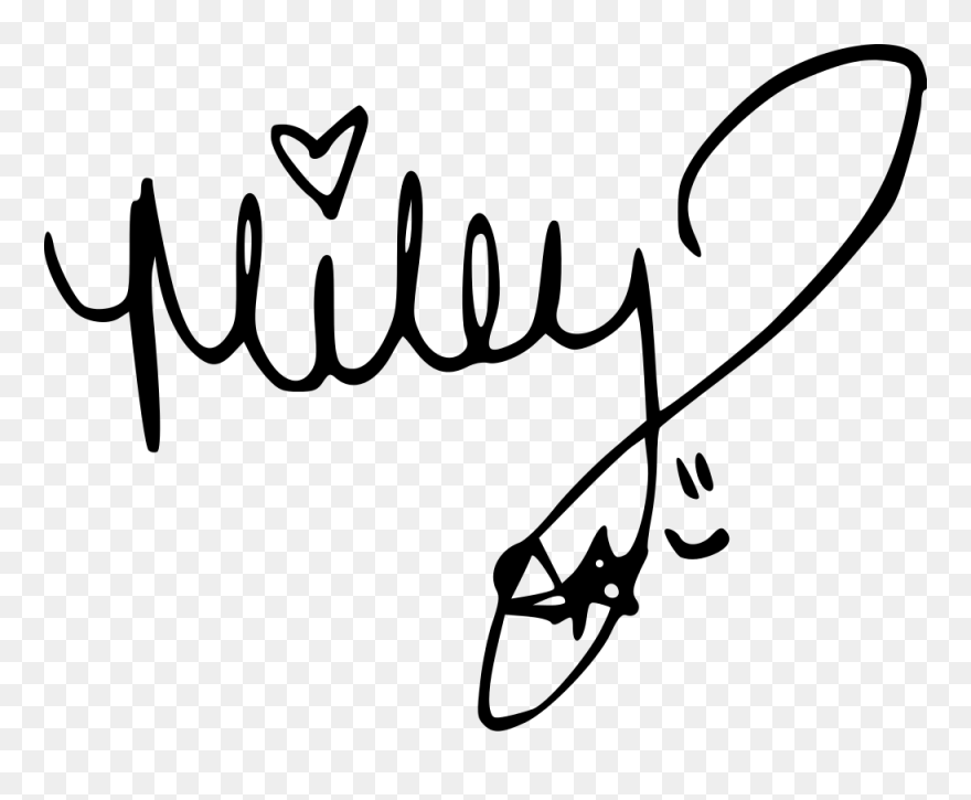Aleister Crowley Signature - Miley Cyrus Signature Clipart
