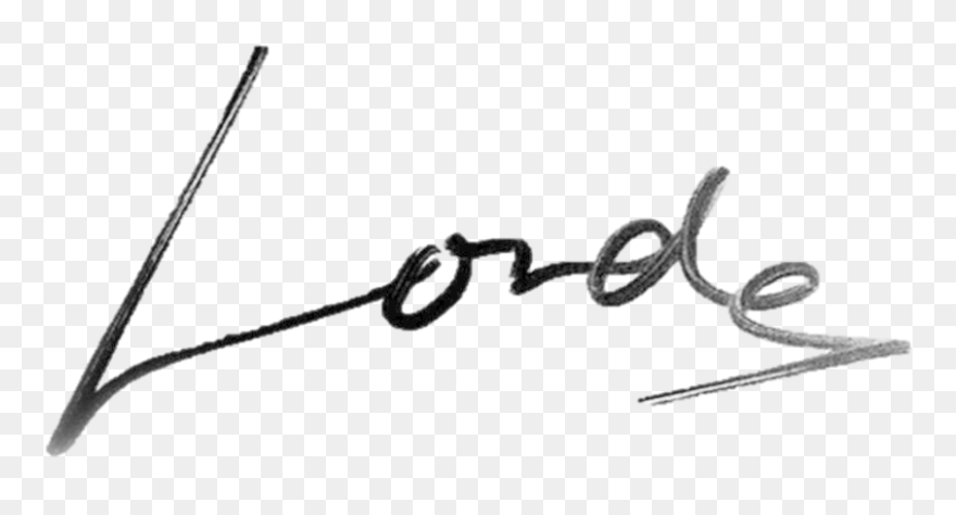 Lorde Signature Clipart