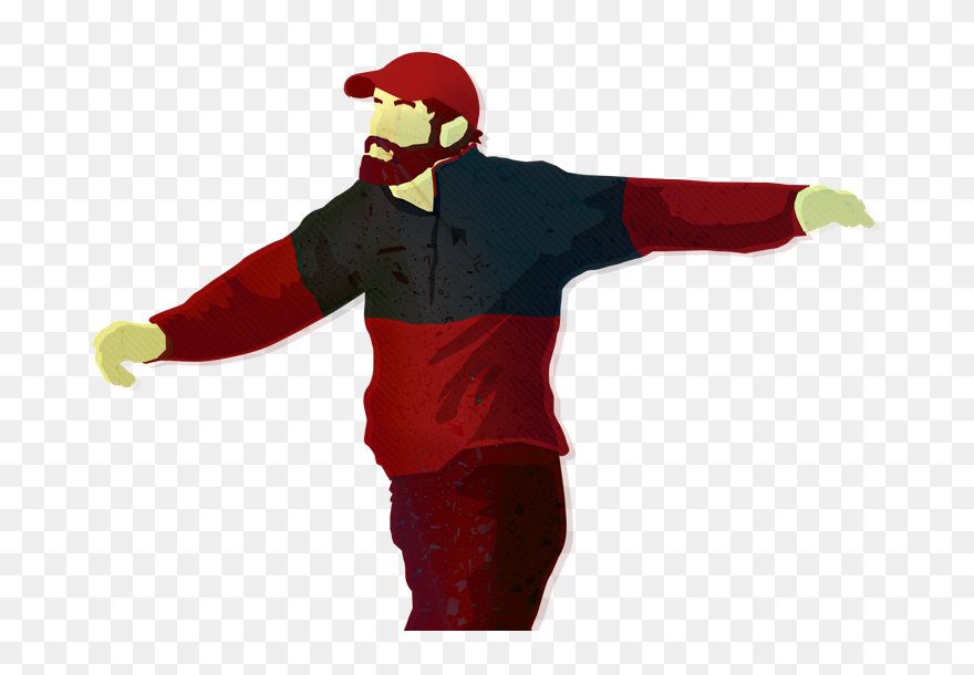 Disc-golfer - Cartoon Clipart