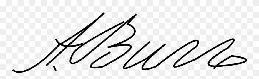Aaron Burr Signature Clipart