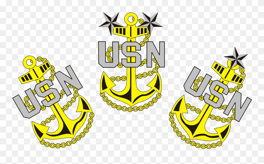 Us Navy Chief Anchors Clipart
