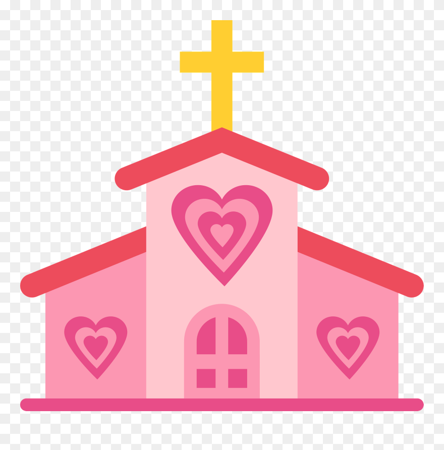 Church With Heart Clipart - Png Download